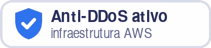Proteção anti-DDoS ativa, infraestrutura AWS